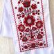 Весільний рушник &laquo;Дерево життя з птахами&raquo; 180&times;32 см &ndash; традиційна червоно-біла вишивка 78432 фото 2